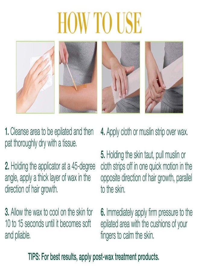 Clean + Easy All-Purpose Soft Wax – Wax for Sensitive Skin, Hair Removal for Body & Facial Hair, 14 oz - Image 5